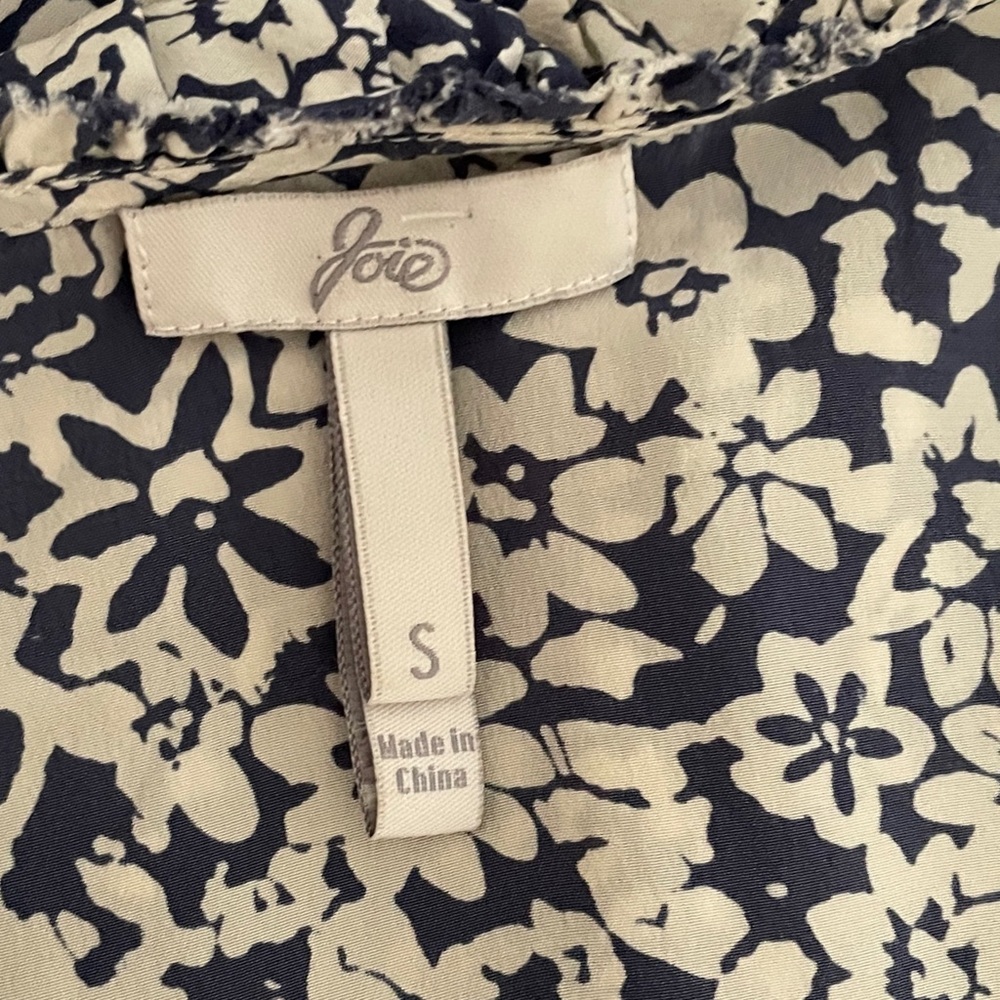 JOIE SILK SHIFT STYLE FLORAL DRESS SIZE S - Picture 6 of 9